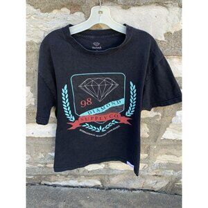 Diamond Supply Co. Shirt Mens International Lifer 98 Gold Leaf Crest Graphic - L